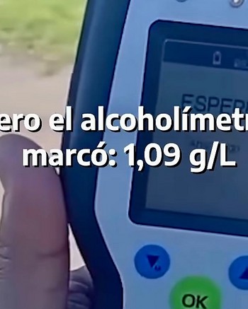 “Es Listerine, señorita”: manejaba con 1.09 g/l de alcohol y dio una explicación insólita a lo Bilardo